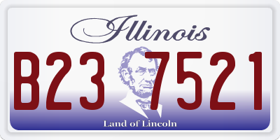 IL license plate B237521