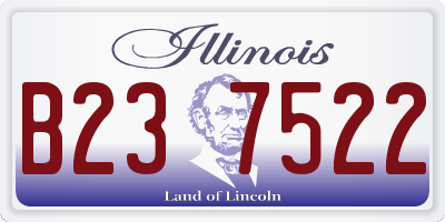 IL license plate B237522