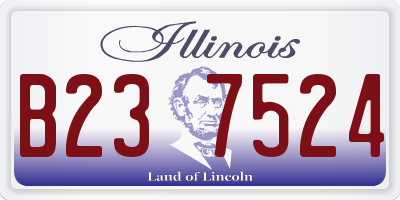 IL license plate B237524