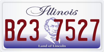 IL license plate B237527
