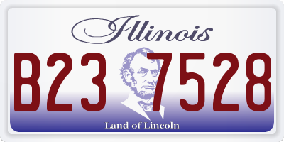 IL license plate B237528