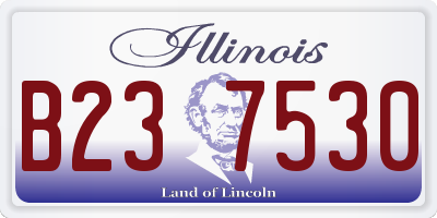IL license plate B237530