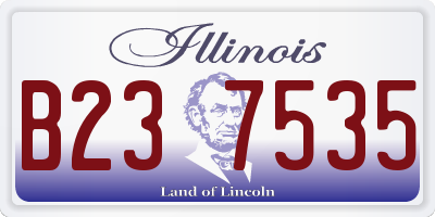 IL license plate B237535