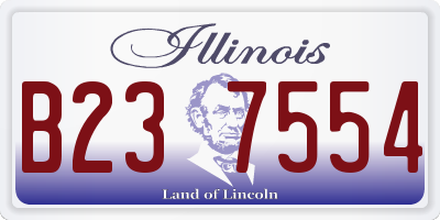 IL license plate B237554