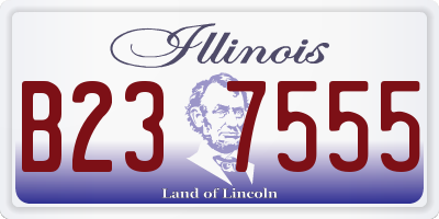 IL license plate B237555