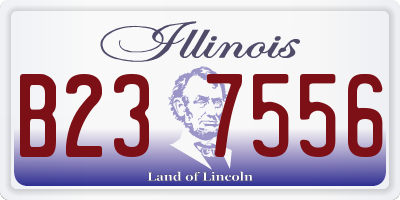 IL license plate B237556