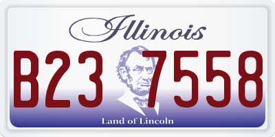 IL license plate B237558
