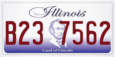 IL license plate B237562