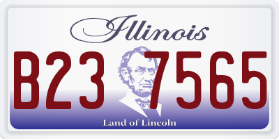 IL license plate B237565