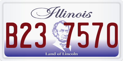IL license plate B237570