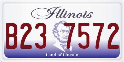 IL license plate B237572
