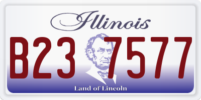 IL license plate B237577