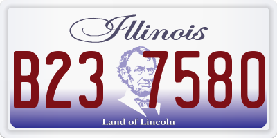 IL license plate B237580