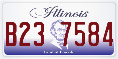 IL license plate B237584