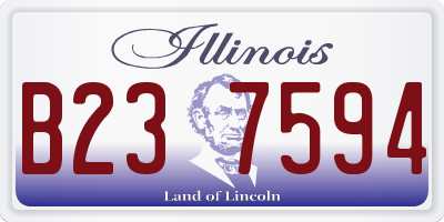 IL license plate B237594