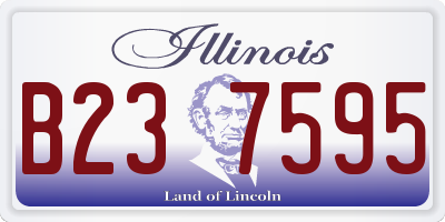 IL license plate B237595