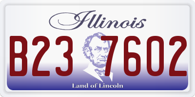 IL license plate B237602