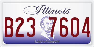 IL license plate B237604