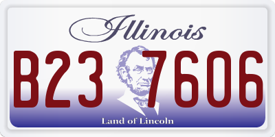 IL license plate B237606