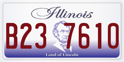 IL license plate B237610