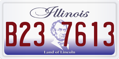 IL license plate B237613