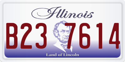 IL license plate B237614