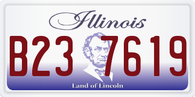 IL license plate B237619