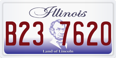 IL license plate B237620