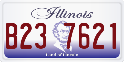 IL license plate B237621