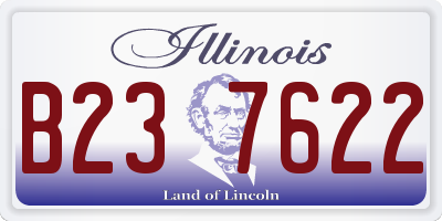 IL license plate B237622