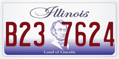 IL license plate B237624