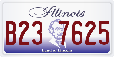 IL license plate B237625