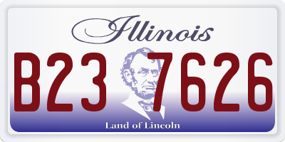 IL license plate B237626