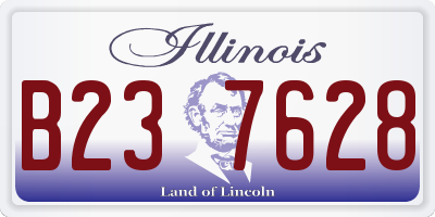 IL license plate B237628