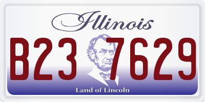 IL license plate B237629