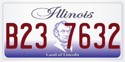IL license plate B237632