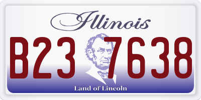 IL license plate B237638