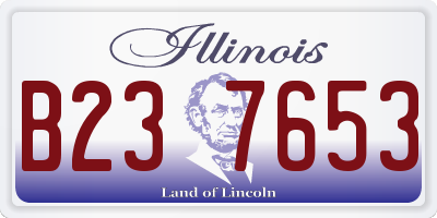 IL license plate B237653
