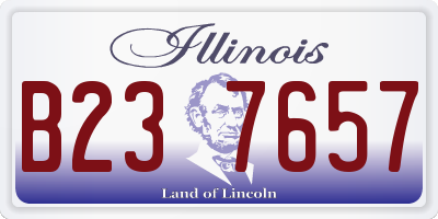 IL license plate B237657