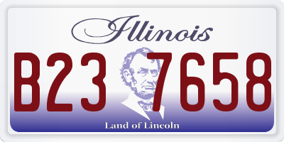 IL license plate B237658