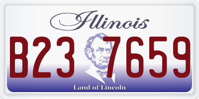 IL license plate B237659