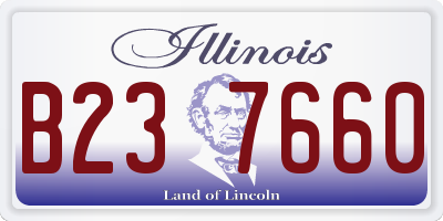 IL license plate B237660