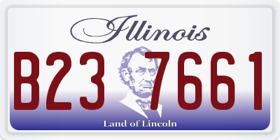 IL license plate B237661