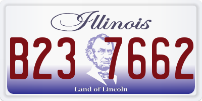 IL license plate B237662