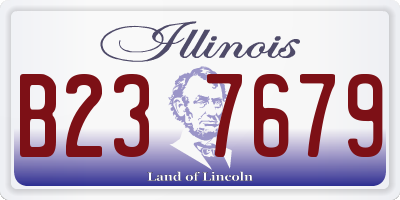 IL license plate B237679