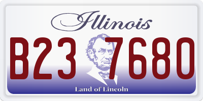IL license plate B237680