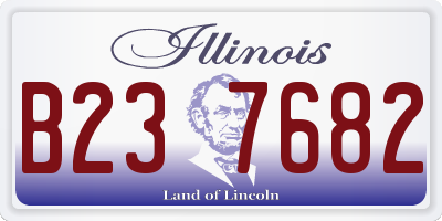IL license plate B237682