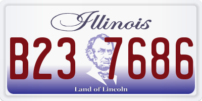 IL license plate B237686