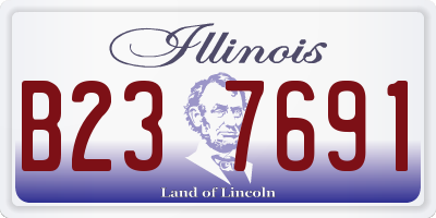 IL license plate B237691