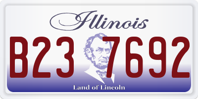 IL license plate B237692